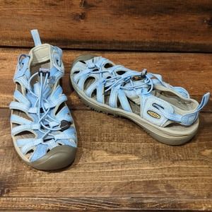 Keen Whisper Washable Waterproof Hiking Sandals Blue - Women's Size 8